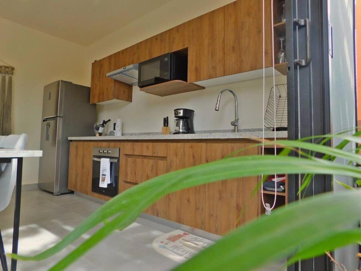 Amplio Depto. C/Terraza Privada + Hermosa Piscina Tulum Esterno foto
